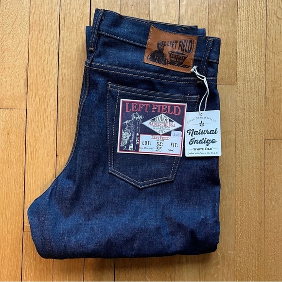 Other - Left Field, Cone Natural Indigo Selvedge Denim, 35